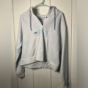 white cropped UNDER ARMOUR hoodie